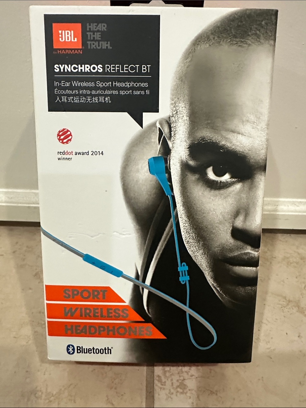 JBL Synchros Reflect BT Sport Earbuds - Blue